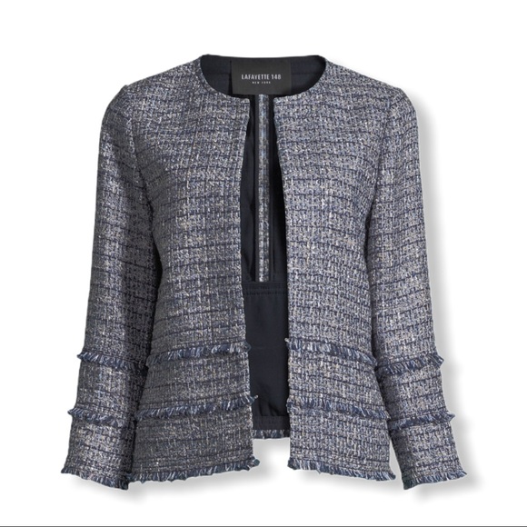Lafayette 148 | Aisha Exhibition Tweed Jacket Sz S - Picture 4 of 7
